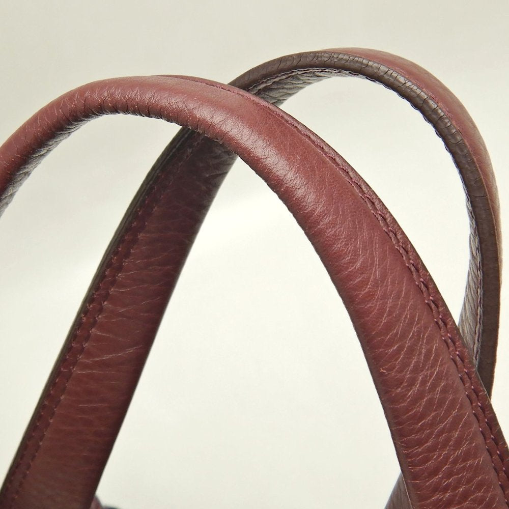 PELLE BORSA ペレボルサ ミニボストンバッグ レザー ボルドー レディース /253592【中古】