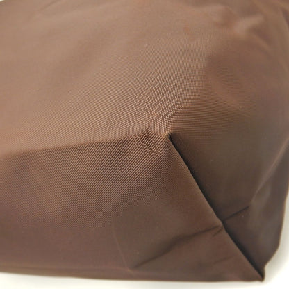 Longchamp ロンシャン ル プリアージュ トートバッグ ナイロンxレザー ブラウン レディース /253603【中古】