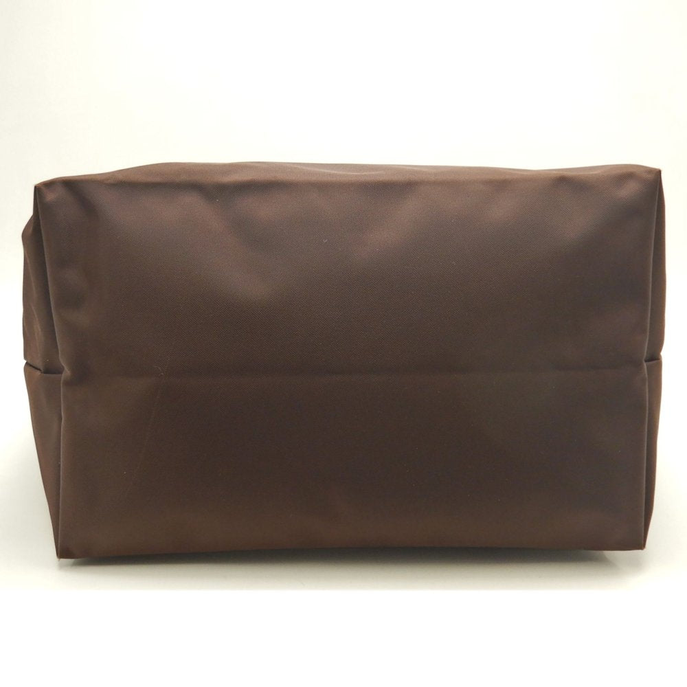 Longchamp ロンシャン ル プリアージュ トートバッグ ナイロンxレザー ブラウン レディース /253603【中古】