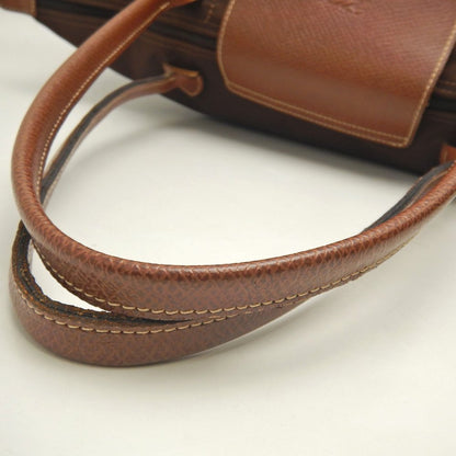 Longchamp ロンシャン ル プリアージュ トートバッグ ナイロンxレザー ブラウン レディース /253603【中古】
