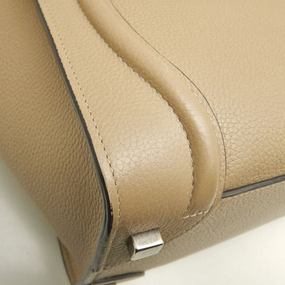 CELINE セリーヌ ラゲージ マイクロショッパー F-AT-1145//F-CU-1165 ハンドバッグ カーフ ベージュ レディース /253614【中古】