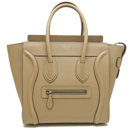 CELINE セリーヌ ラゲージ マイクロショッパー F-AT-1145//F-CU-1165 ハンドバッグ カーフ ベージュ レディース /253614【中古】