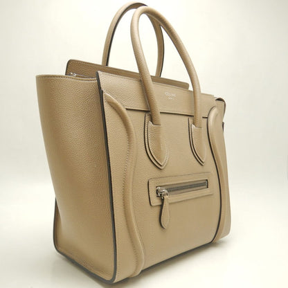 CELINE セリーヌ ラゲージ マイクロショッパー F-AT-1145//F-CU-1165 ハンドバッグ カーフ ベージュ レディース /253614【中古】