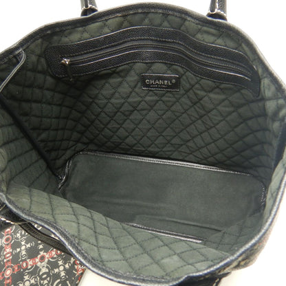 CHANEL シャネル ココトラベル A36181 トートバッグ PVCコーティングキャンバスxレザー ブラック レッド レディース /253616【中古】