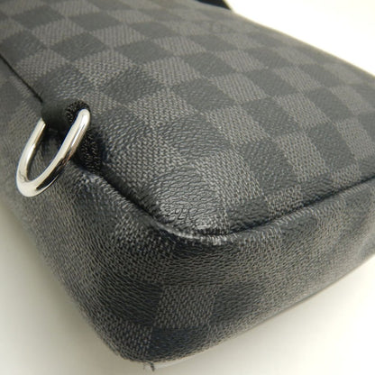 LOUIS VUITTON ルイヴィトン ダミエ グラフィット アヴェニュー･スリングバッグ N41719 ボディバッグ ノワール メンズ /253644【中古】
