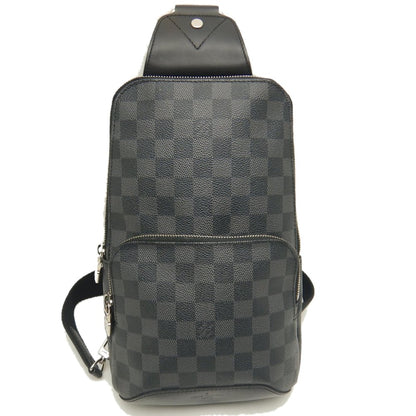 LOUIS VUITTON ルイヴィトン ダミエ グラフィット アヴェニュー･スリングバッグ N41719 ボディバッグ ノワール メンズ /253644【中古】
