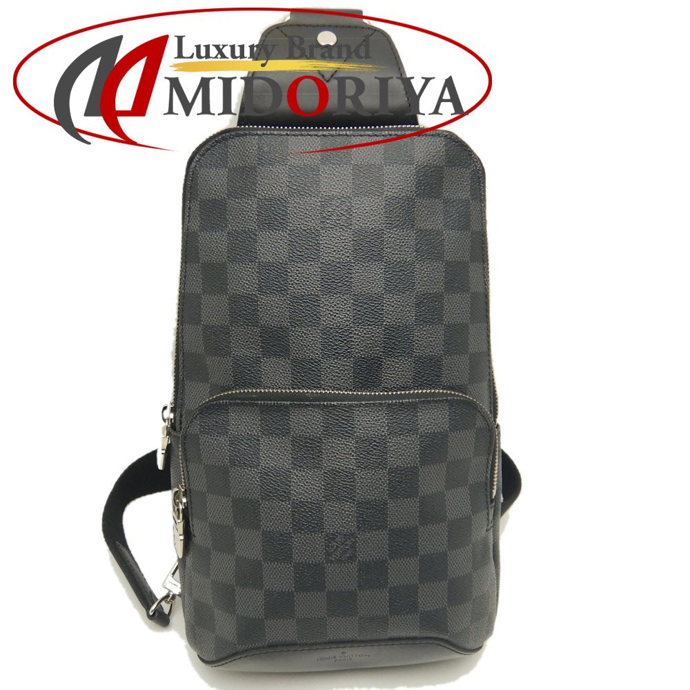 LOUIS VUITTON ルイヴィトン ダミエ グラフィット アヴェニュー･スリングバッグ N41719 ボディバッグ ノワール メンズ /253644【中古】