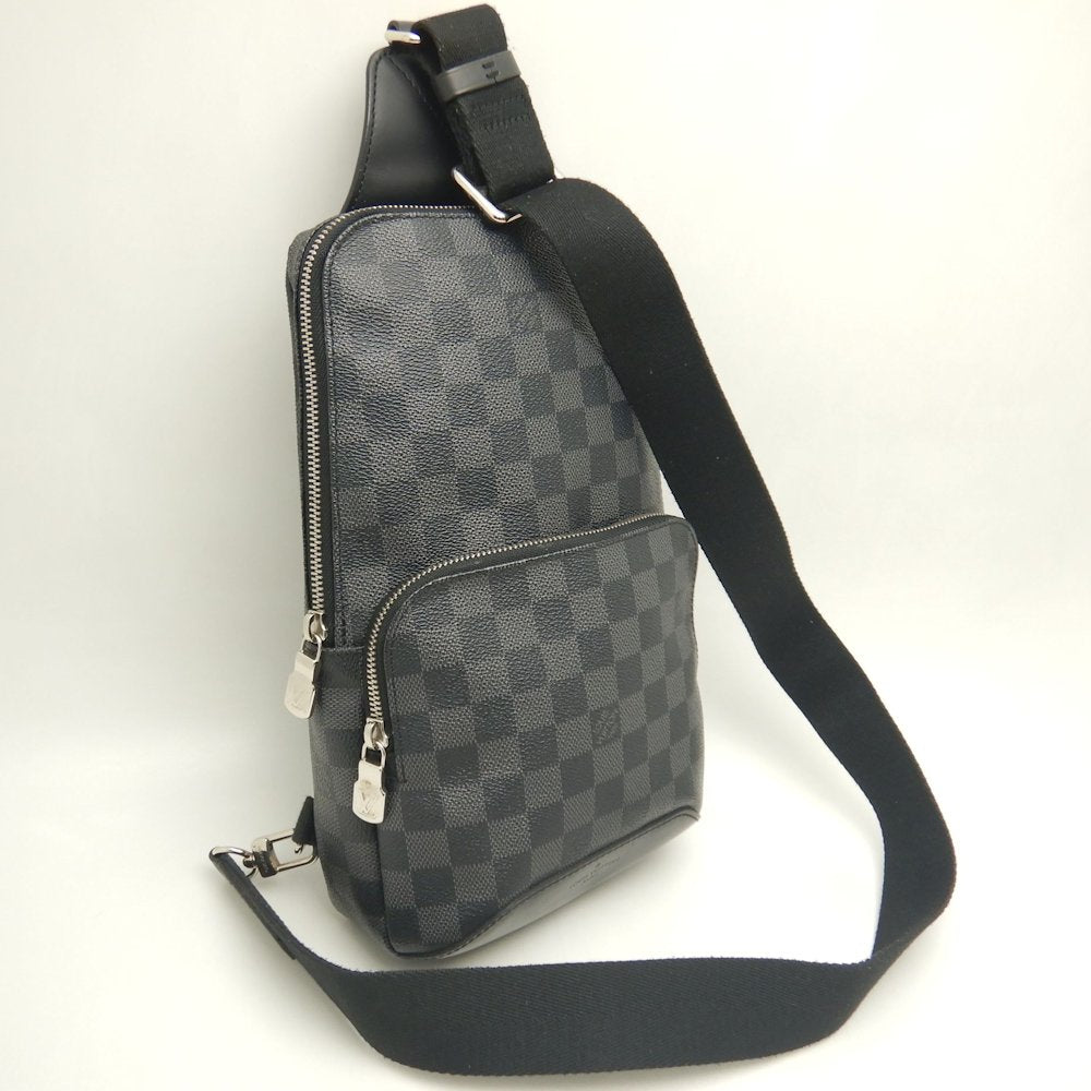 LOUIS VUITTON ルイヴィトン ダミエ グラフィット アヴェニュー･スリングバッグ N41719 ボディバッグ ノワール メンズ /253644【中古】