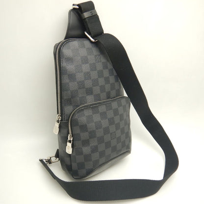 LOUIS VUITTON ルイヴィトン ダミエ グラフィット アヴェニュー･スリングバッグ N41719 ボディバッグ ノワール メンズ /253644【中古】