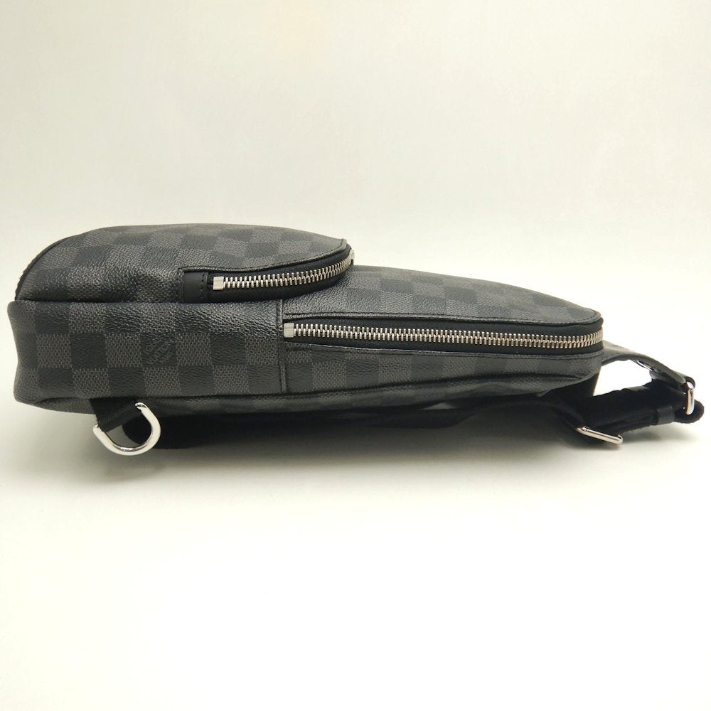LOUIS VUITTON ルイヴィトン ダミエ グラフィット アヴェニュー･スリングバッグ N41719 ボディバッグ ノワール メンズ /253644【中古】