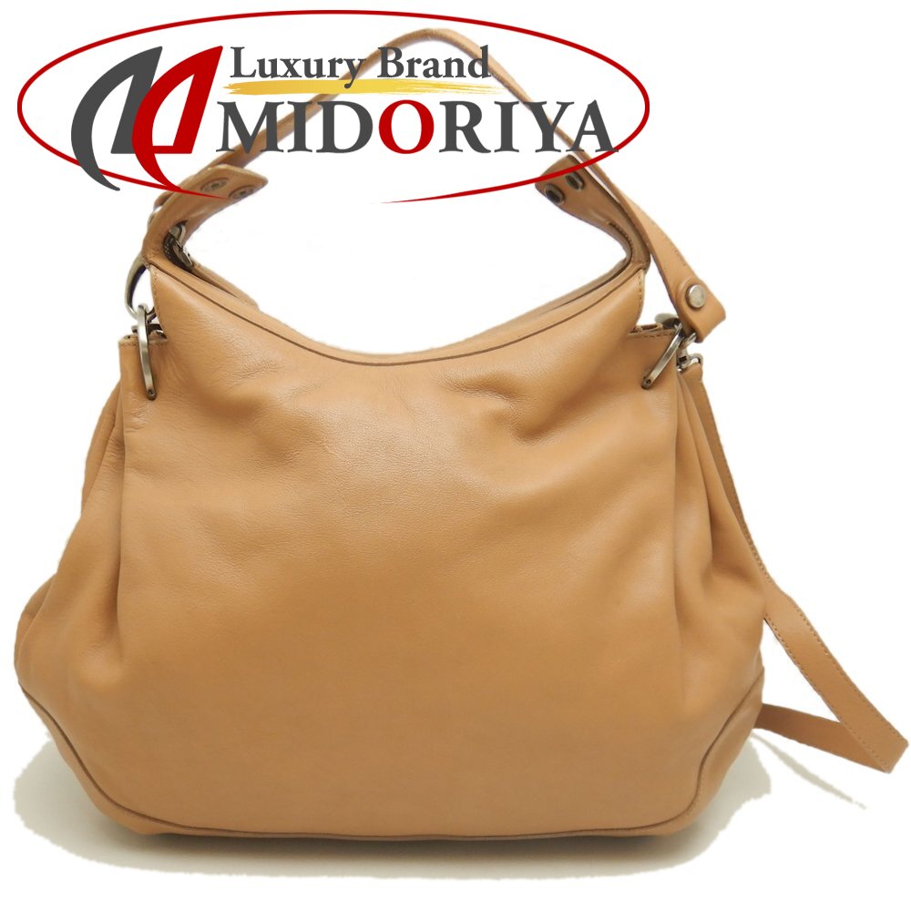 MARNI マルニ ワンショルダー ショルダーバッグ レザー キャメル レディース /253649【中古】