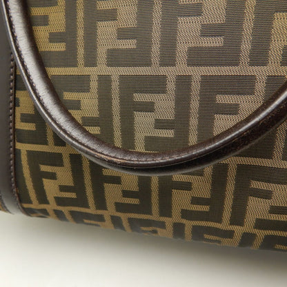 FENDI フェンディ ズッカ 2415-7VS002-019 ボストンバッグ キャンバスxレザー ブラウン レディース /253661【中古】