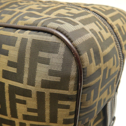 FENDI フェンディ ズッカ 2415-7VS002-019 ボストンバッグ キャンバスxレザー ブラウン レディース /253661【中古】