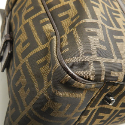 FENDI フェンディ ズッカ 2415-7VS002-019 ボストンバッグ キャンバスxレザー ブラウン レディース /253661【中古】