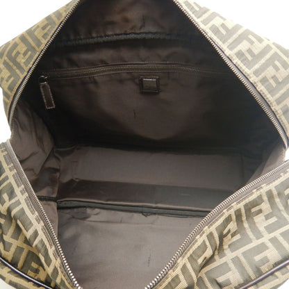 FENDI フェンディ ズッカ 2415-7VS002-019 ボストンバッグ キャンバスxレザー ブラウン レディース /253661【中古】