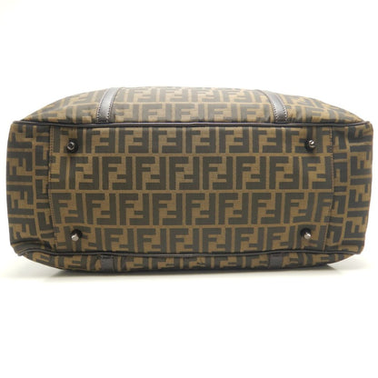 FENDI フェンディ ズッカ 2415-7VS002-019 ボストンバッグ キャンバスxレザー ブラウン レディース /253661【中古】