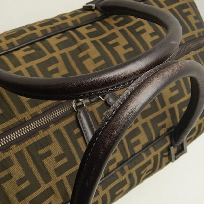 FENDI フェンディ ズッカ 2415-7VS002-019 ボストンバッグ キャンバスxレザー ブラウン レディース /253661【中古】