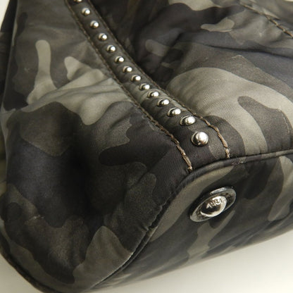 PRADA プラダ カナパ テスート BR4557 トートバッグ ナイロン FUMO レディース /253676【中古】