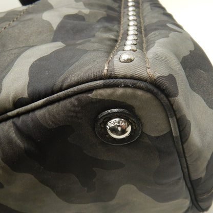 PRADA プラダ カナパ テスート BR4557 トートバッグ ナイロン FUMO レディース /253676【中古】