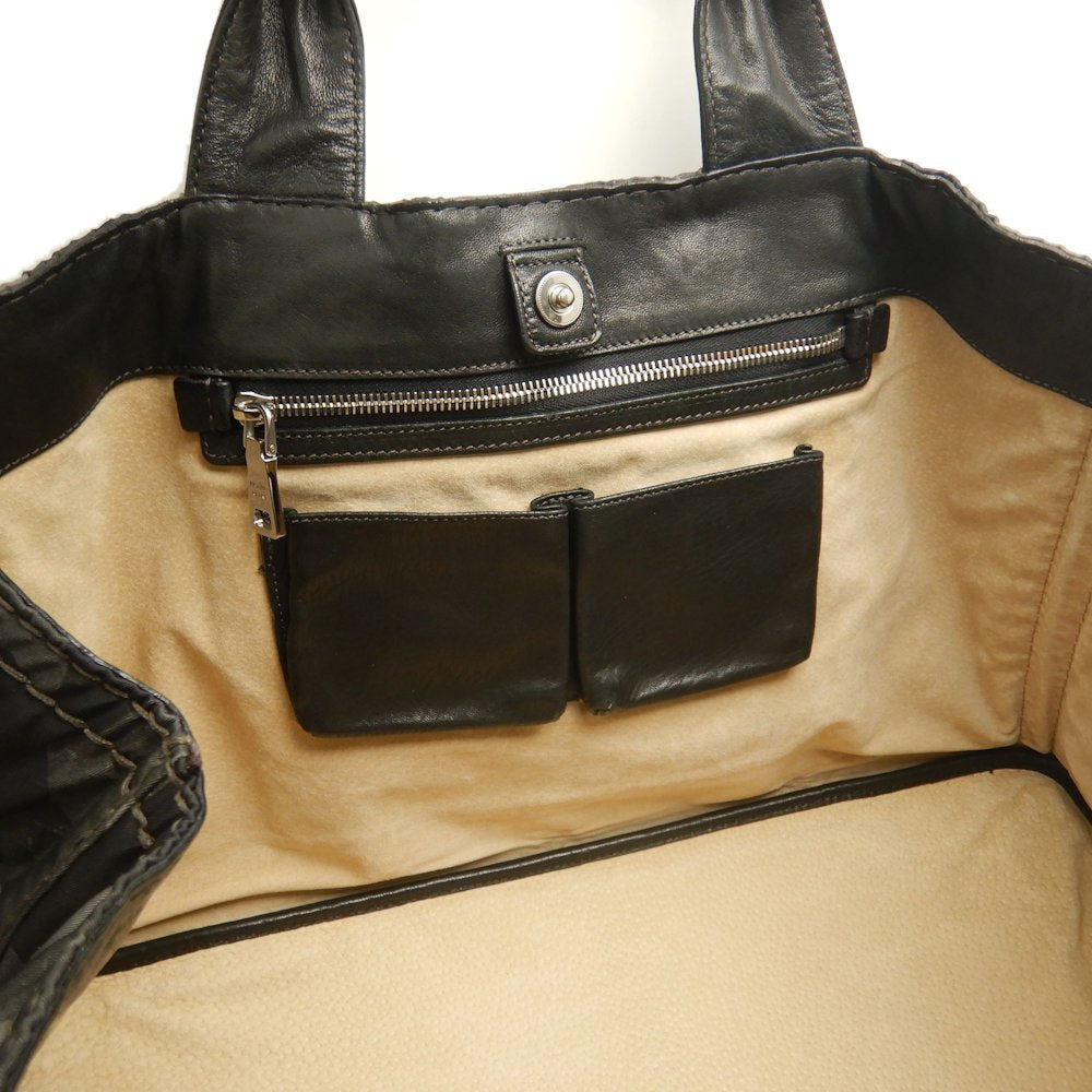 PRADA プラダ カナパ テスート BR4557 トートバッグ ナイロン FUMO レディース /253676【中古】