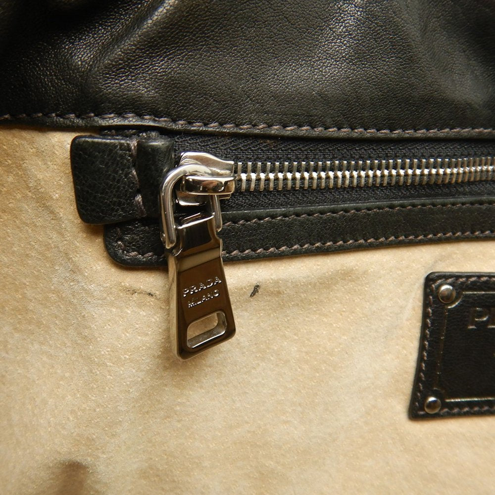 PRADA プラダ カナパ テスート BR4557 トートバッグ ナイロン FUMO レディース /253676【中古】