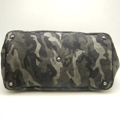 PRADA プラダ カナパ テスート BR4557 トートバッグ ナイロン FUMO レディース /253676【中古】