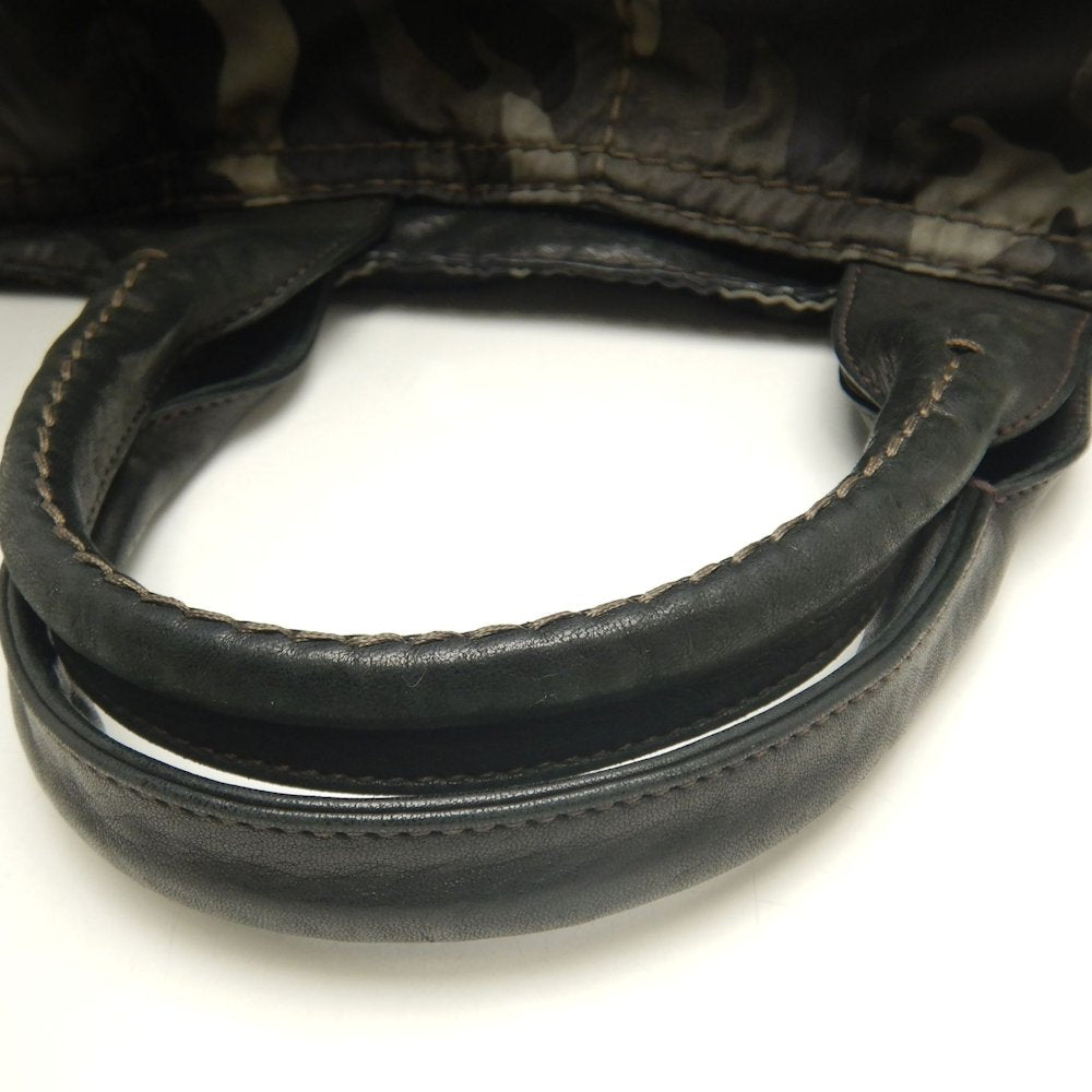 PRADA プラダ カナパ テスート BR4557 トートバッグ ナイロン FUMO レディース /253676【中古】