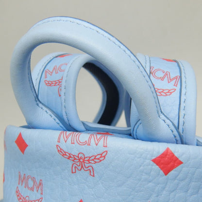 MCM エムシーエム スターク バックパック27 MMKASVE13H2001 リュック レザー ブルーベル レディース /253681【中古】