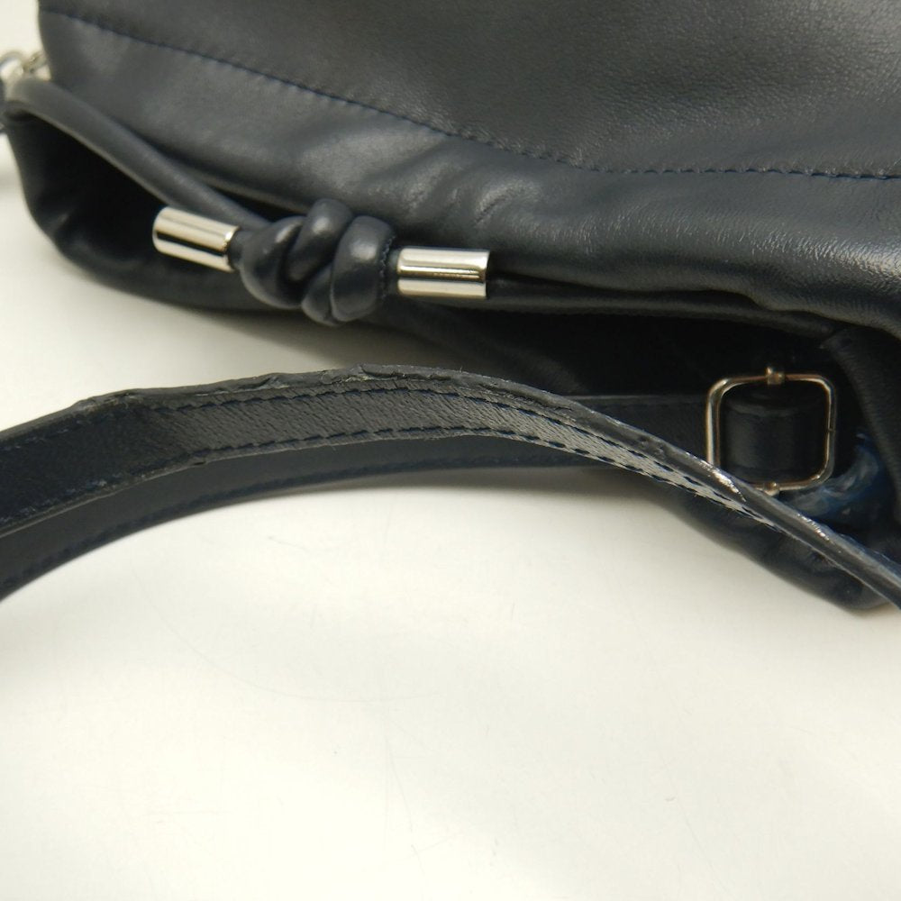 BEAUTY&YOUTH UNITED ARROWS ビューティアンドユースユナイテッドアローズ 2WAY ハンドバッグ 合成皮革 ネイビー レディース /253696【中古】