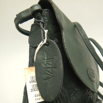 AOYAMA IBIZA 青山イビサ 4443-00250 ショルダーバッグ レザー グリーン レディース /253702【中古】