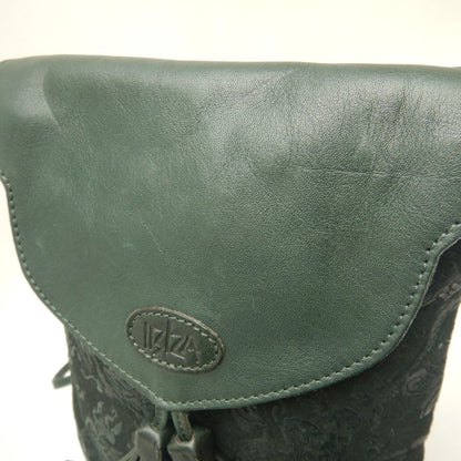 AOYAMA IBIZA 青山イビサ 4443-00250 ショルダーバッグ レザー グリーン レディース /253702【中古】