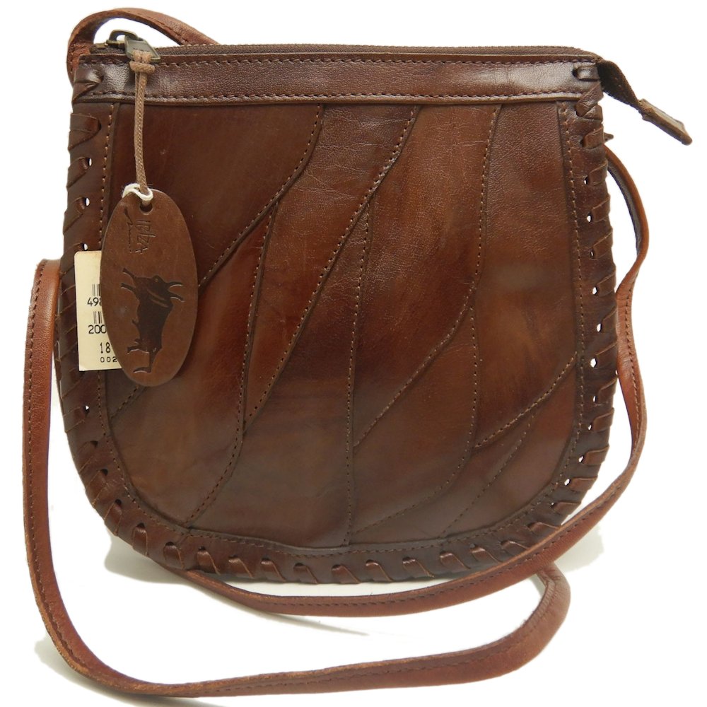 AOYAMA IBIZA 青山イビサ 1871-00240 ショルダーバッグ レザー ブラウン レディース /253703【中古】