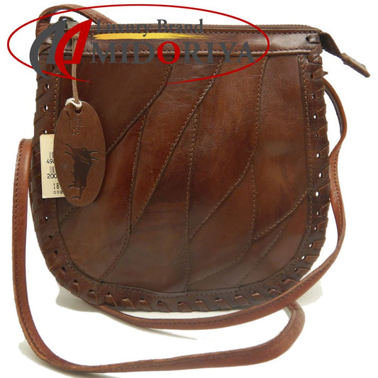 AOYAMA IBIZA 青山イビサ 1871-00240 ショルダーバッグ レザー ブラウン レディース /253703【中古】