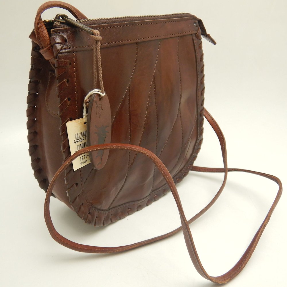 AOYAMA IBIZA 青山イビサ 1871-00240 ショルダーバッグ レザー ブラウン レディース /253703【中古】