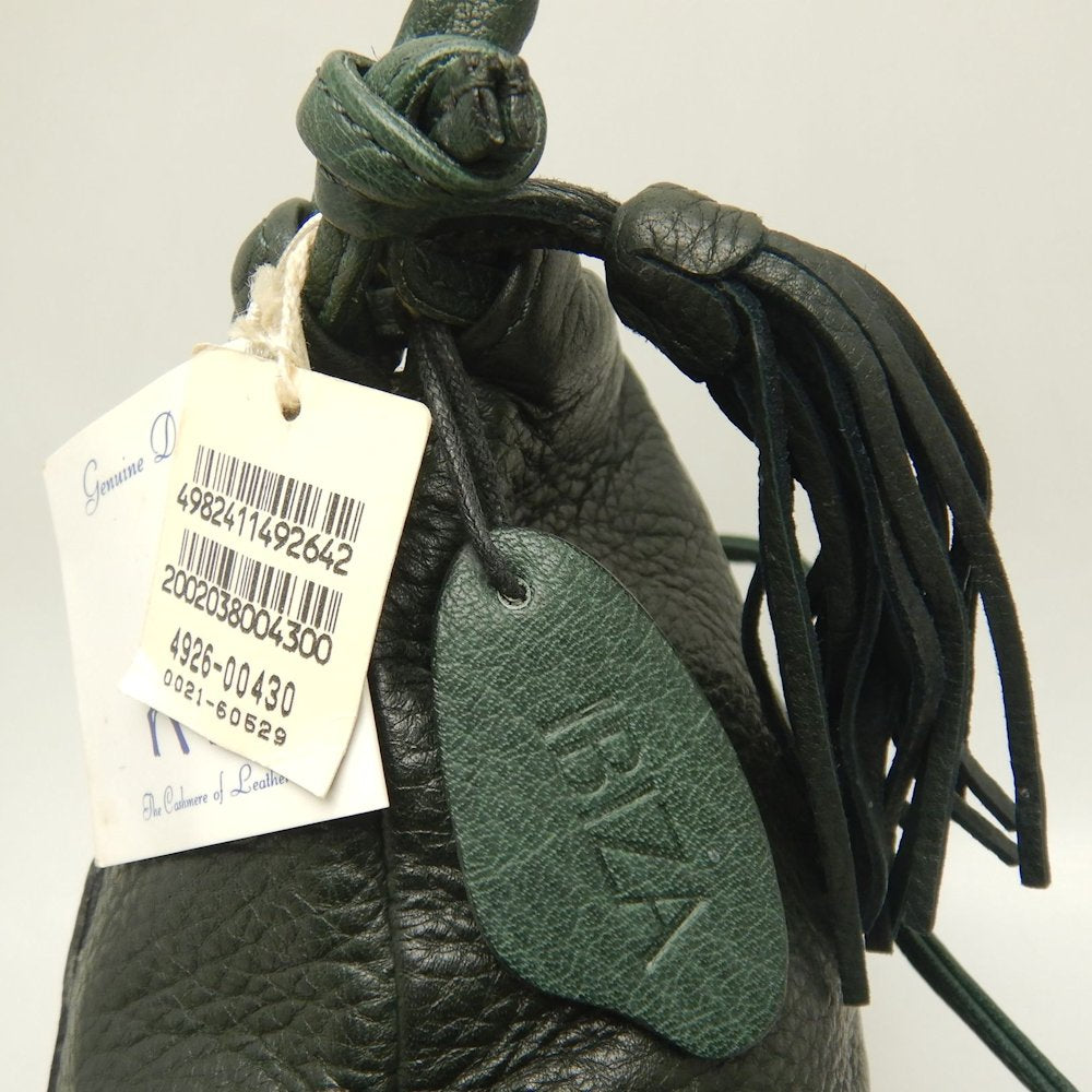 AOYAMA IBIZA 青山イビサ 4926-00430 ショルダーバッグ レザー グリーン レディース /253704【中古】