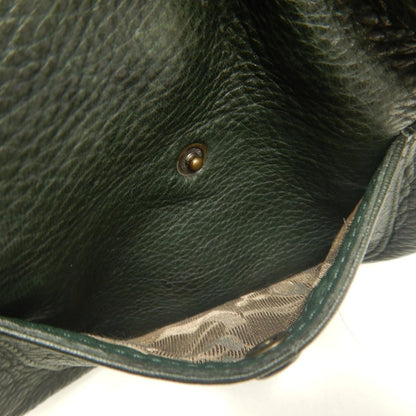 AOYAMA IBIZA 青山イビサ 4926-00430 ショルダーバッグ レザー グリーン レディース /253704【中古】