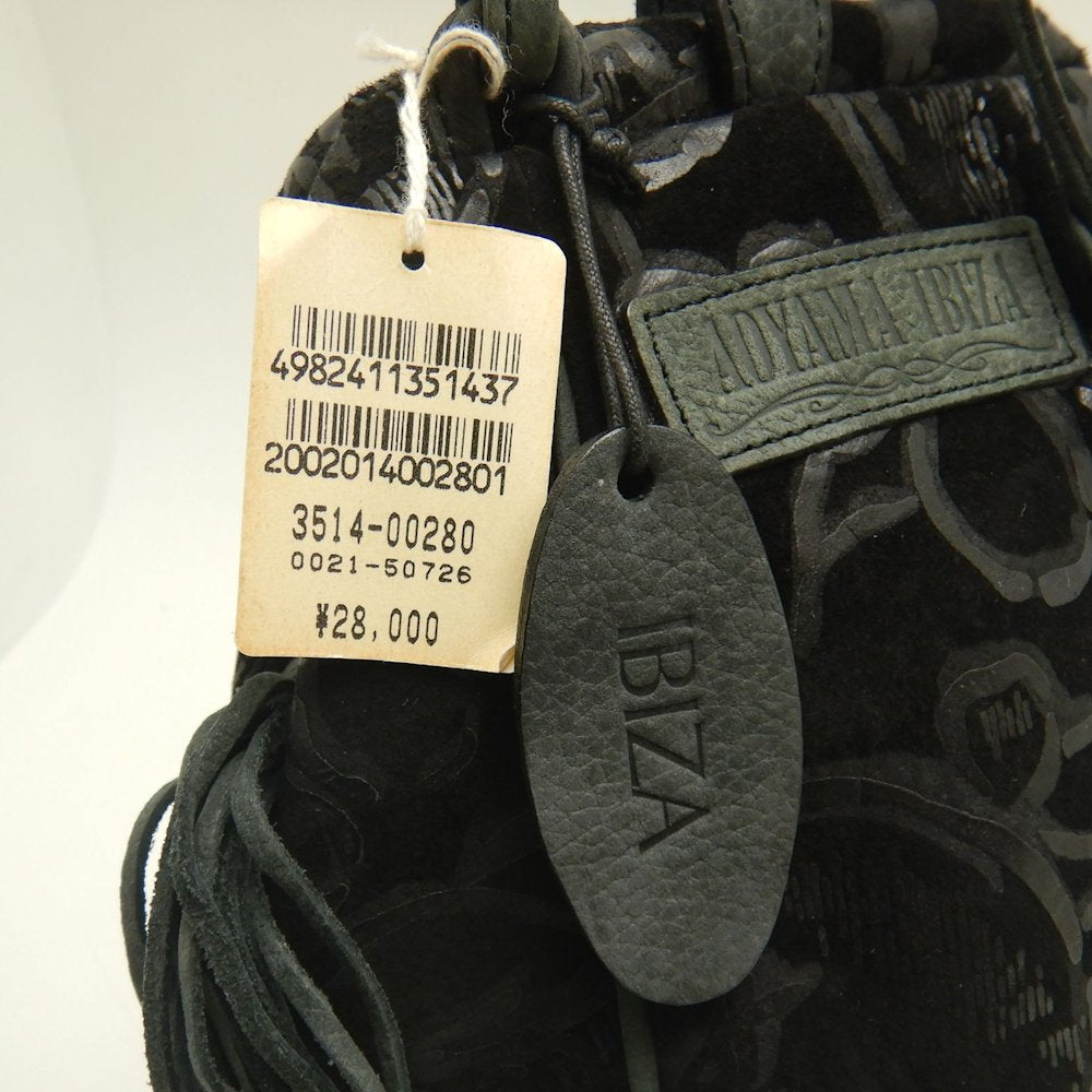 AOYAMA IBIZA 青山イビサ ガマ口 3514-00280 ショルダーバッグ スエード ブラック レディース /253705【中古】