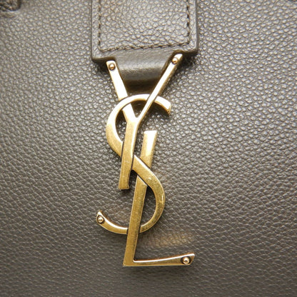 SAINT LAURENT サンローラン ダウンタウンベイビー カバス 635346 ハンドバッグ レザー グレー レディース /253715【中古】