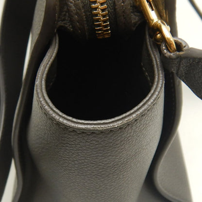 SAINT LAURENT サンローラン ダウンタウンベイビー カバス 635346 ハンドバッグ レザー グレー レディース /253715【中古】
