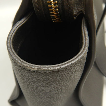 SAINT LAURENT サンローラン ダウンタウンベイビー カバス 635346 ハンドバッグ レザー グレー レディース /253715【中古】