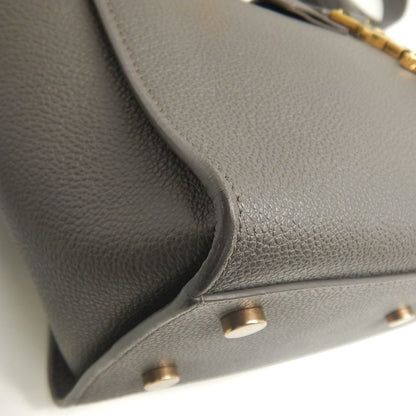 SAINT LAURENT サンローラン ダウンタウンベイビー カバス 635346 ハンドバッグ レザー グレー レディース /253715【中古】