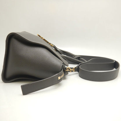 SAINT LAURENT サンローラン ダウンタウンベイビー カバス 635346 ハンドバッグ レザー グレー レディース /253715【中古】