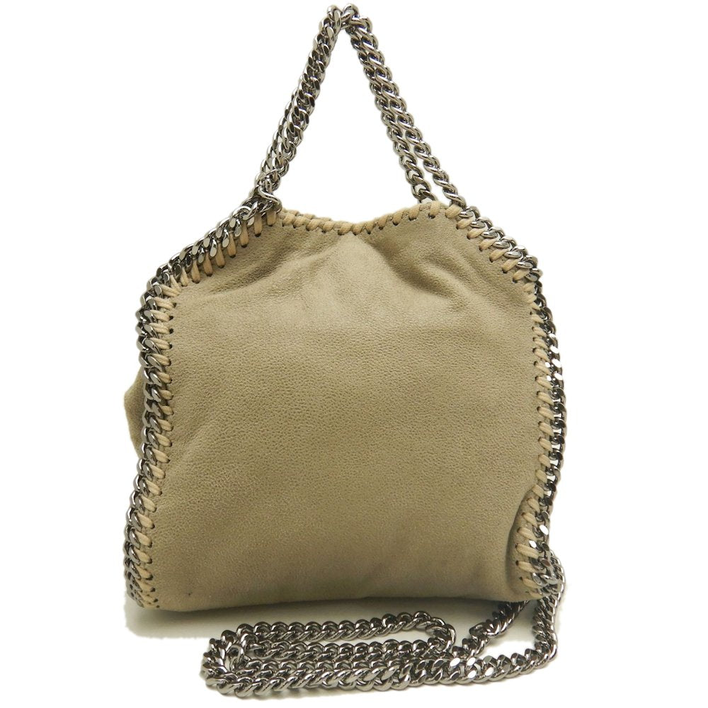 Stella McCartney ステラマッカートニー ファラベラ タイニートート 391698 トートバッグ ポリエステル ベージュ レディース /253730【中古】