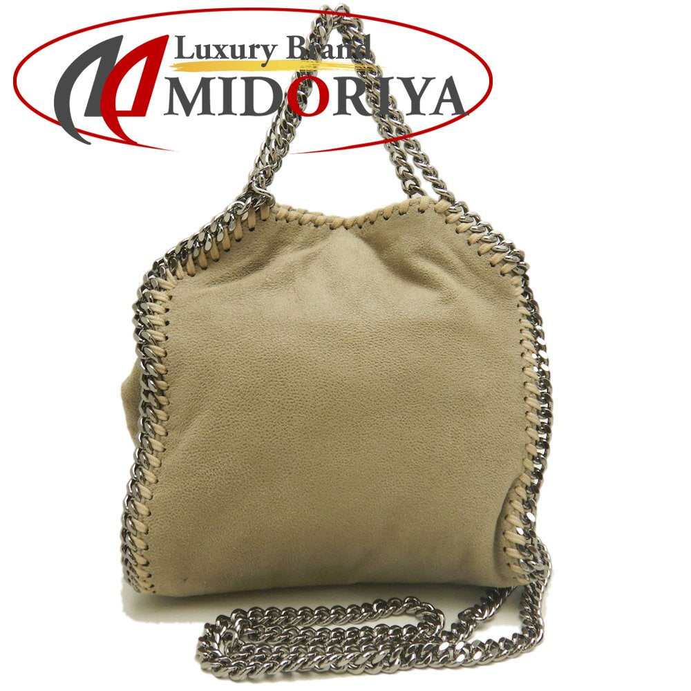 Stella McCartney ステラマッカートニー ファラベラ タイニートート 391698 トートバッグ ポリエステル ベージュ レディース /253730【中古】