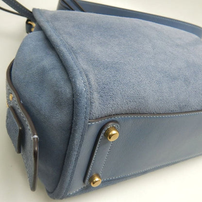 COACH コーチ ローグ CCX24 3WAY ハンドバッグ スエードxレザー ブルー レディース /253747【中古】