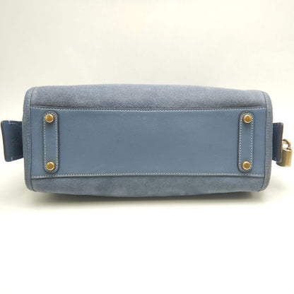 COACH コーチ ローグ CCX24 3WAY ハンドバッグ スエードxレザー ブルー レディース /253747【中古】