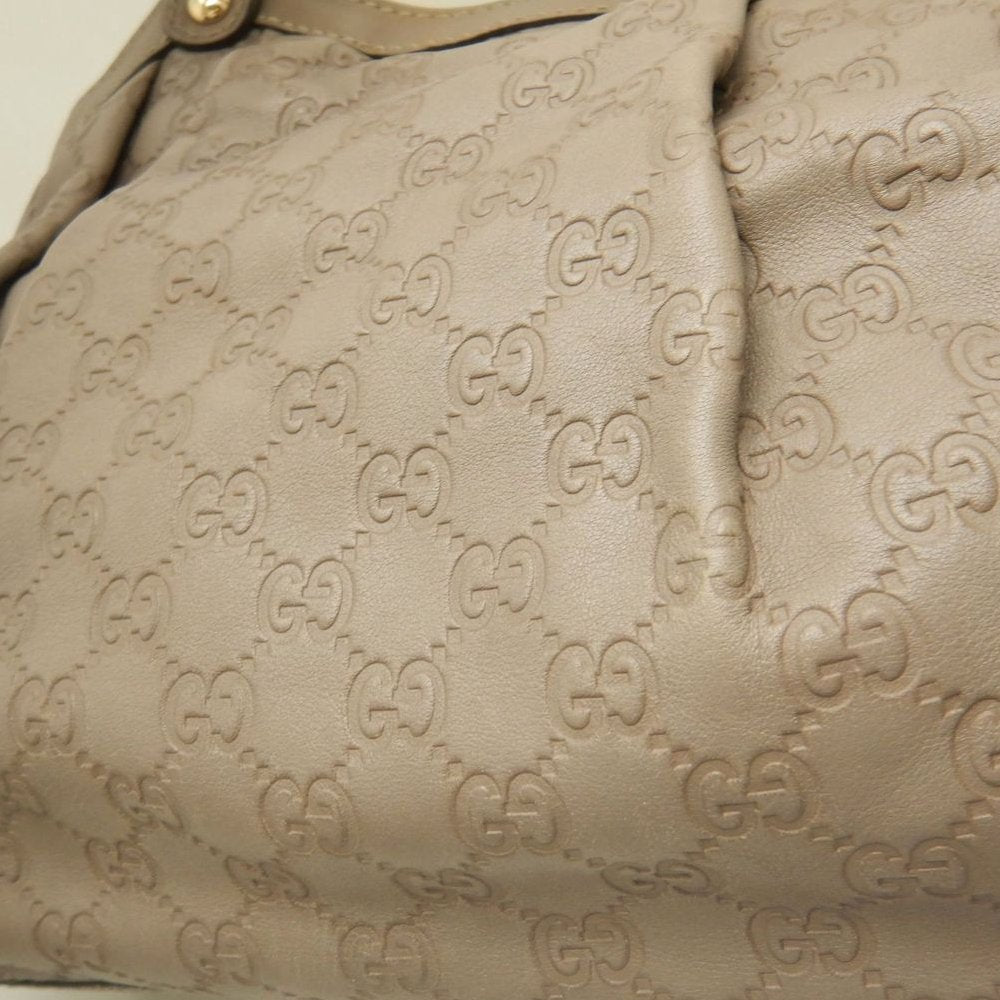 GUCCI グッチ スーキー グッチシマ 211944 ハンドバッグ レザー トープ レディース /253762【中古】