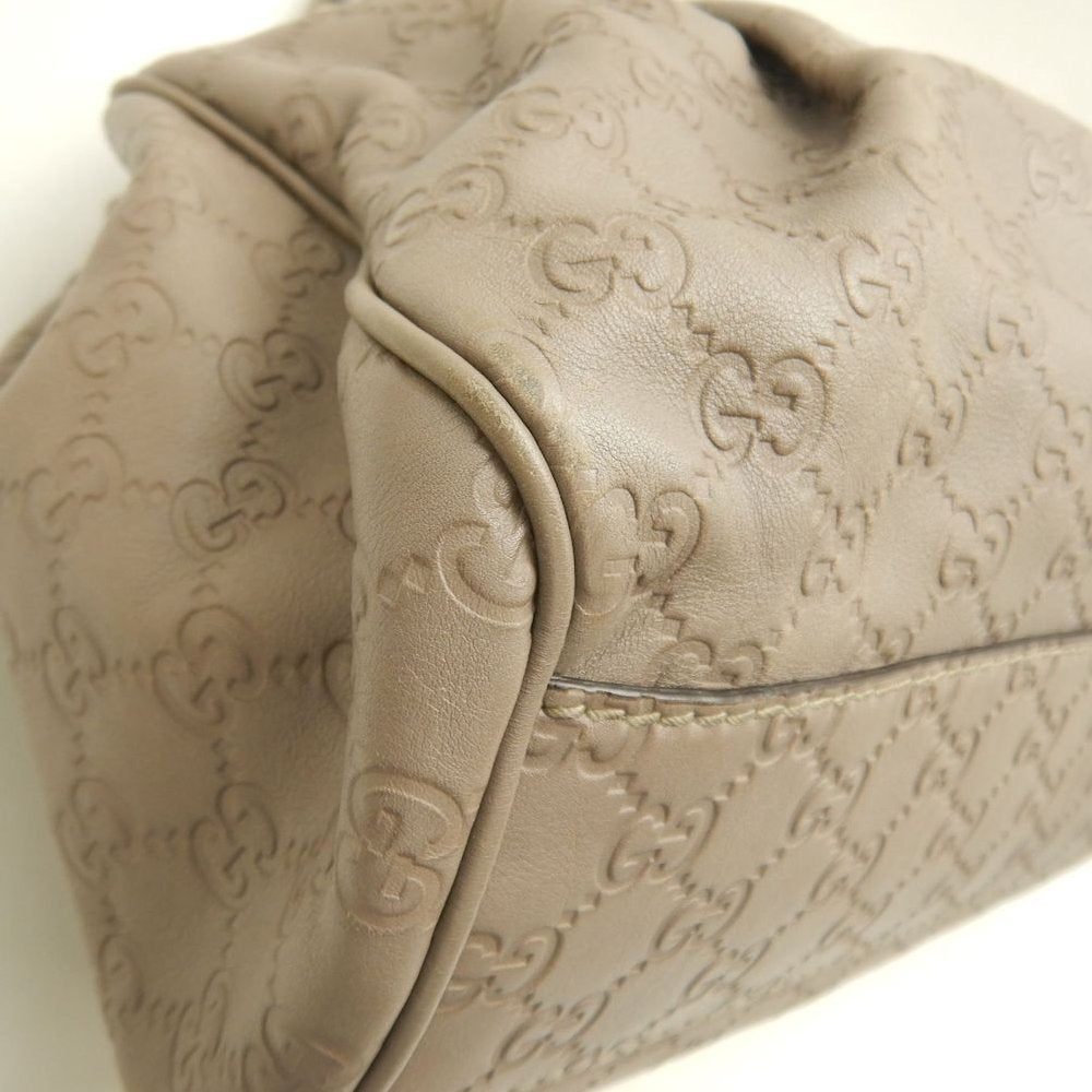 GUCCI グッチ スーキー グッチシマ 211944 ハンドバッグ レザー トープ レディース /253762【中古】