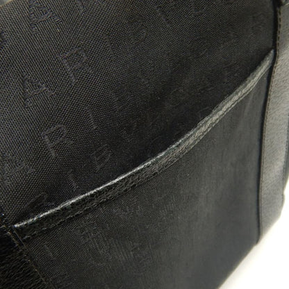 BVLGARI ブルガリ ロゴマニア ハンドバッグ キャンバスxレザー ブラック レディース /253781【中古】