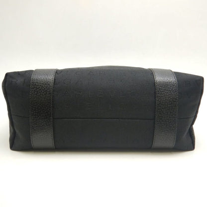BVLGARI ブルガリ ロゴマニア ハンドバッグ キャンバスxレザー ブラック レディース /253781【中古】